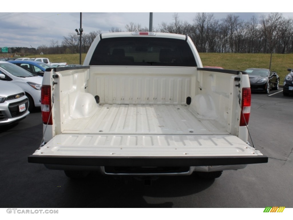2007 F150 Lariat SuperCrew 4x4 - White Sand Tri-Coat / Tan photo #5
