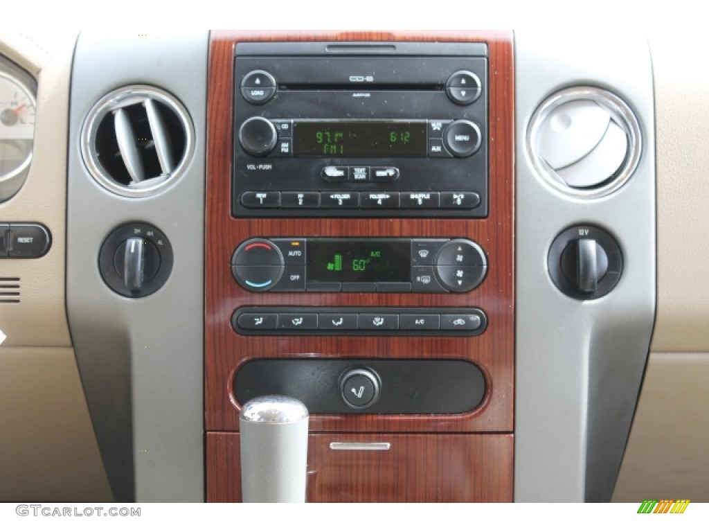 2007 F150 Lariat SuperCrew 4x4 - White Sand Tri-Coat / Tan photo #12