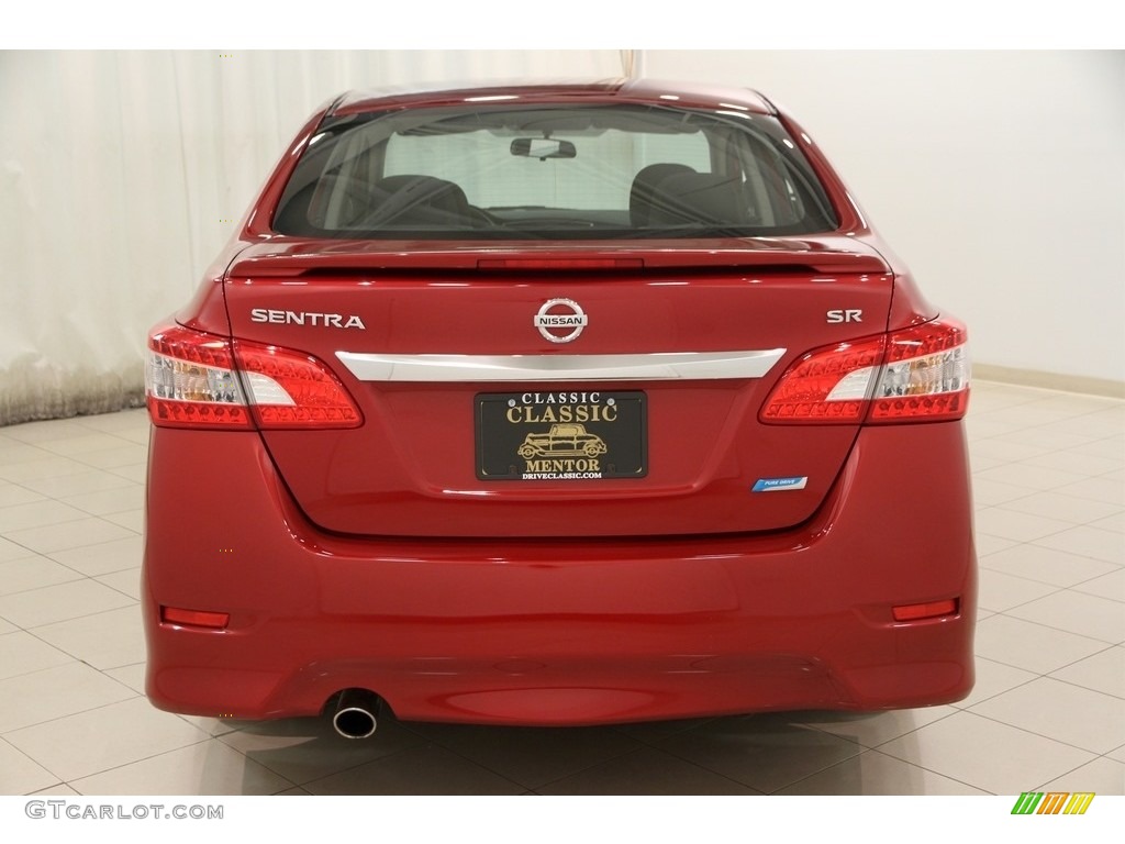 2013 Sentra SR - Red Brick / Charcoal photo #16