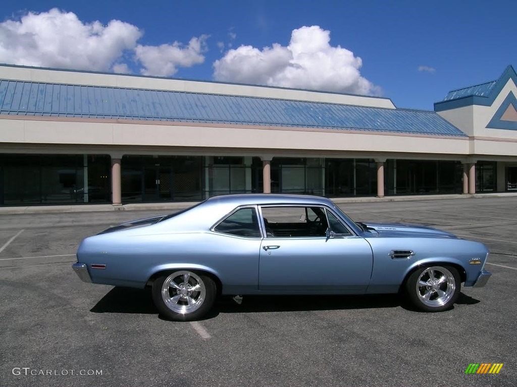 Sky Blue Metallic 1972 Chevrolet Nova Standard Nova Model Exterior Photo #111808571