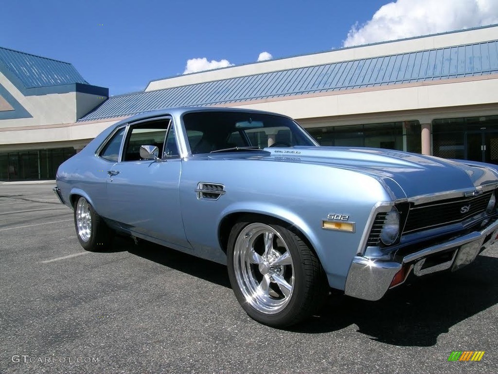 Sky Blue Metallic 1972 Chevrolet Nova Standard Nova Model Exterior Photo #111808577