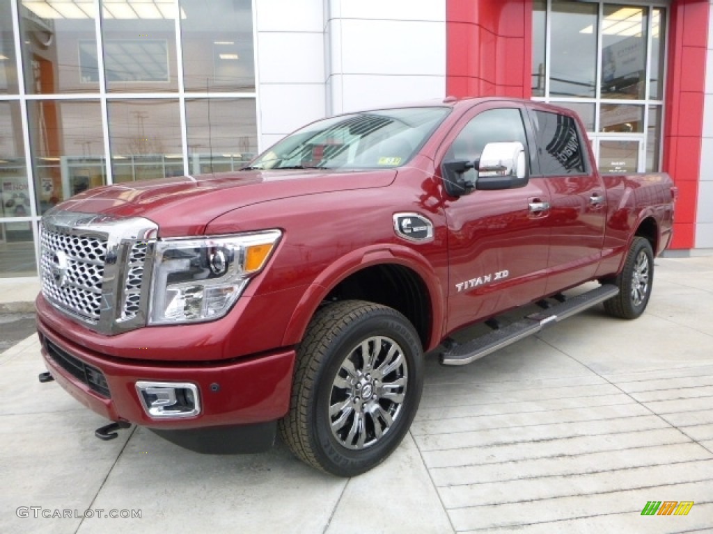 Cayenne Red 2016 Nissan TITAN XD Platinum Reserve Crew Cab 4x4 Exterior Photo #111811970