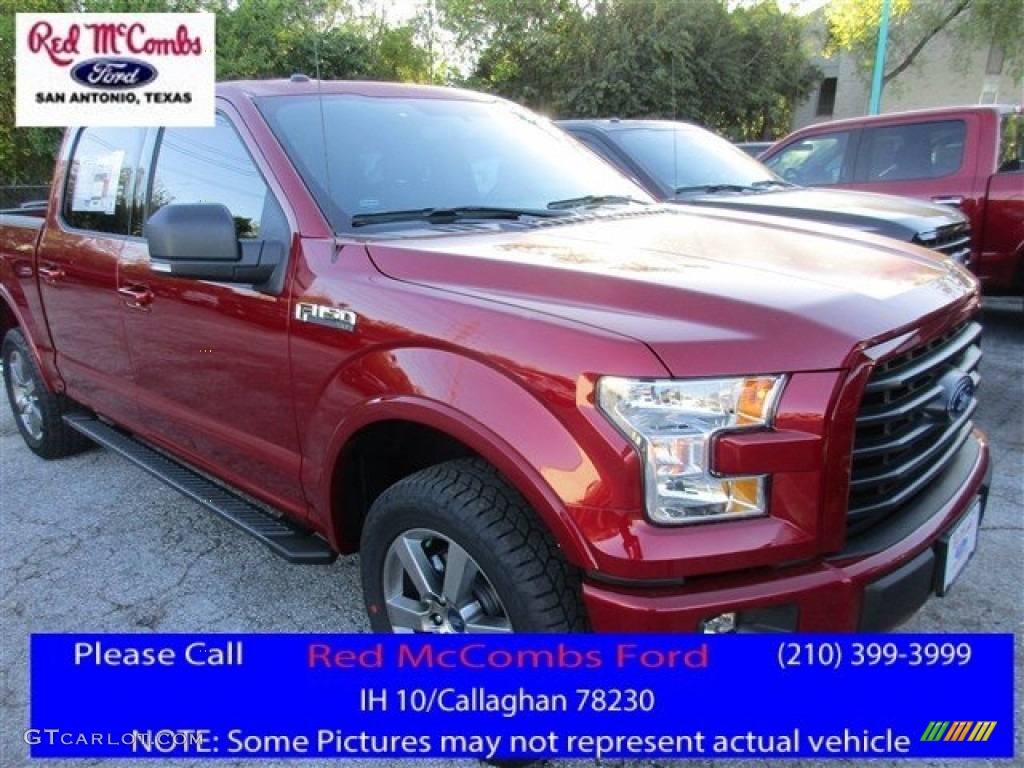 2016 F150 XLT SuperCrew 4x4 - Ruby Red / Black photo #1