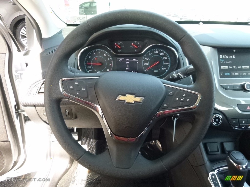 2016 Chevrolet Cruze LT Sedan Jet Black Steering Wheel Photo #111814301