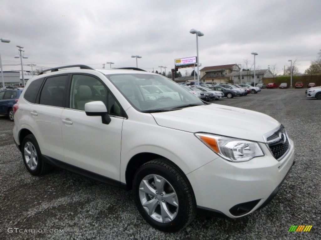 2016 Forester 2.5i Limited - Crystal White Pearl / Gray photo #1