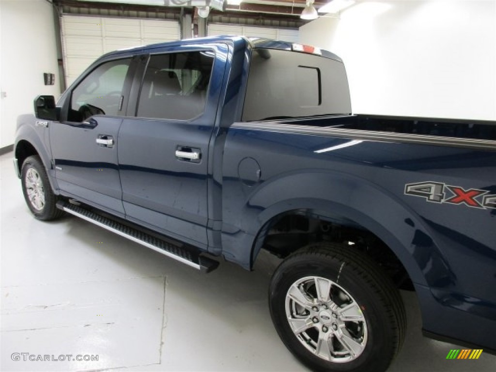 2016 F150 XLT SuperCrew 4x4 - Blue Jeans / Medium Earth Gray photo #7