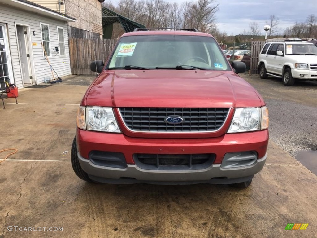 2002 Explorer XLT 4x4 - Toreador Red Metallic / Medium Parchment photo #8