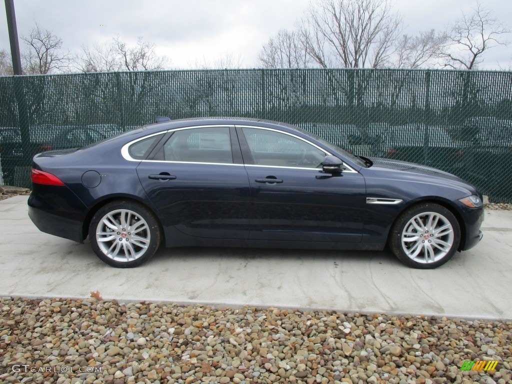 2016 XF 35t AWD - Dark Sapphire / Light Oyster photo #2