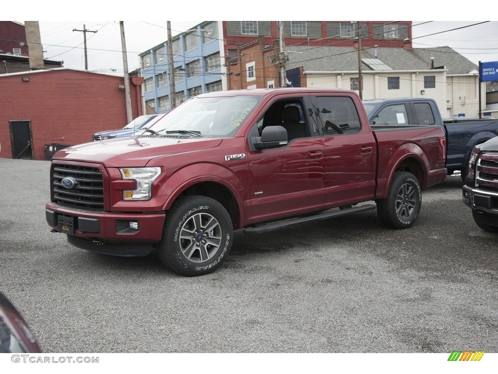 2016 F150 XLT SuperCrew 4x4 - Ruby Red / Medium Earth Gray photo #1