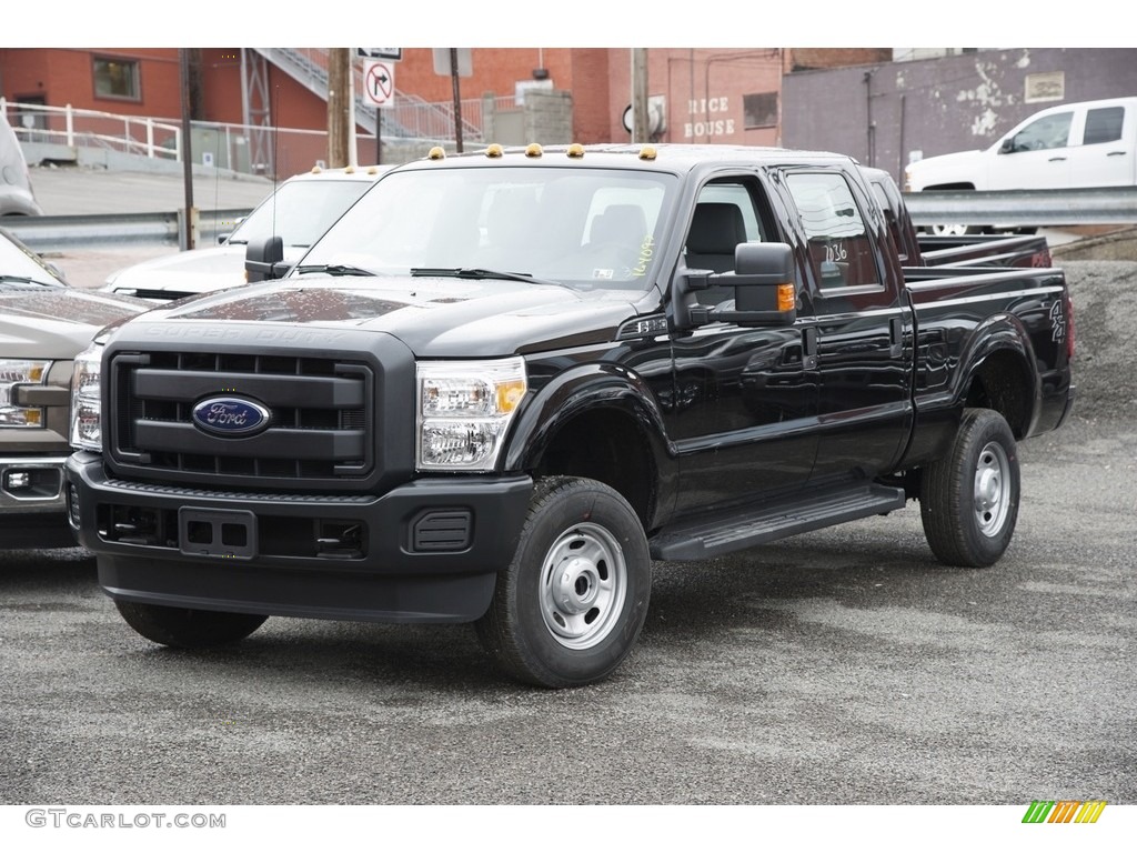 2016 F250 Super Duty XL Crew Cab 4x4 - Shadow Black / Steel photo #1