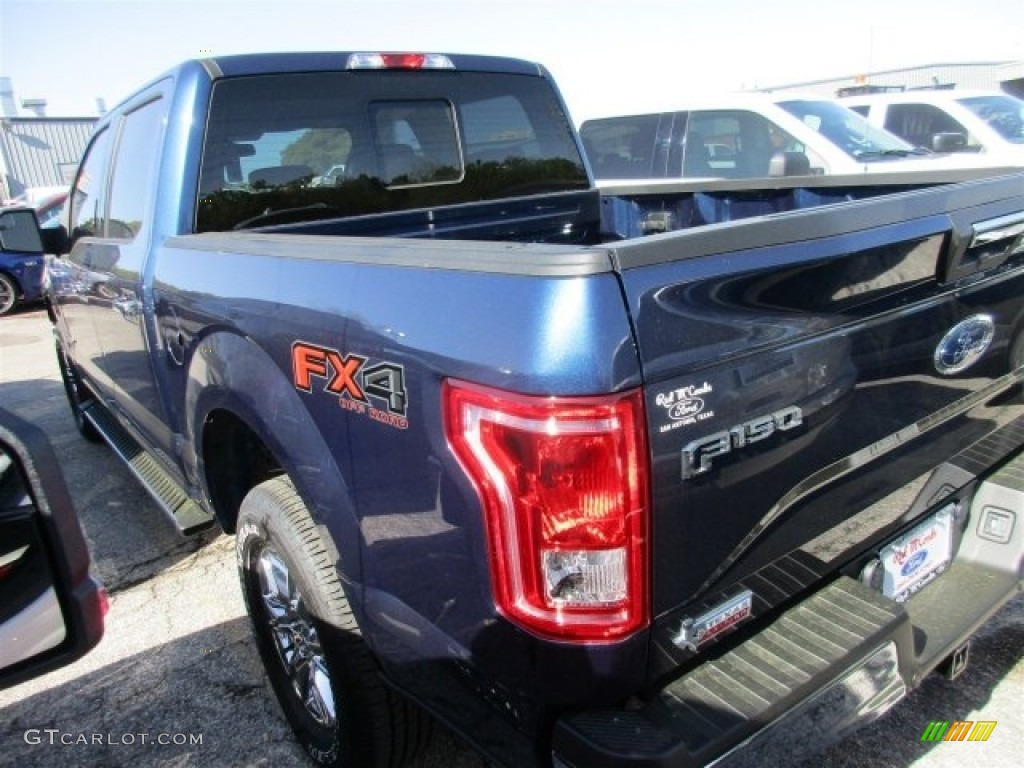 2016 F150 XLT SuperCrew 4x4 - Blue Jeans / Medium Earth Gray photo #6