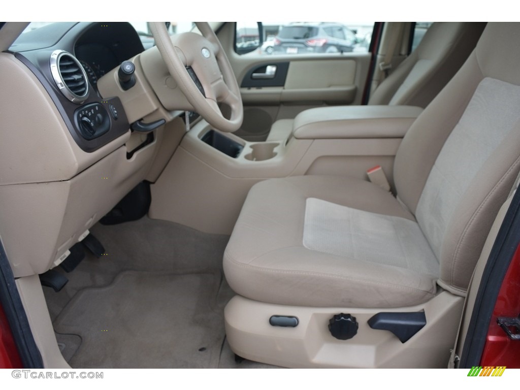 2003 Expedition XLT 4x4 - Laser Red Tinted Metallic / Flint Grey photo #9