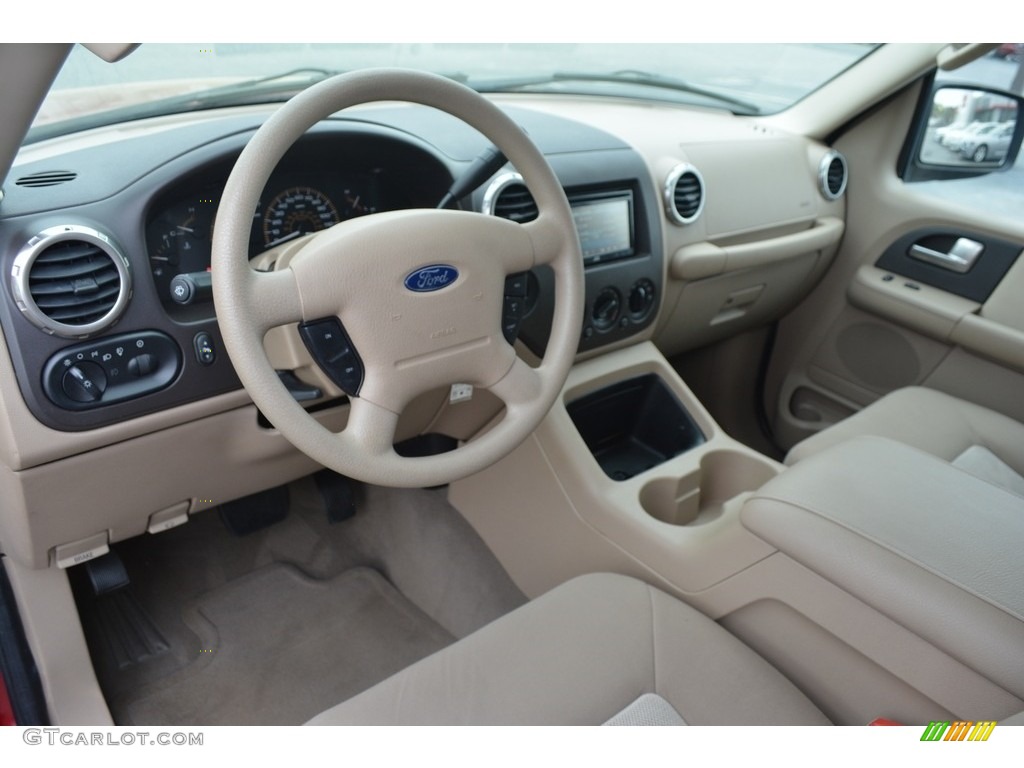 2003 Expedition XLT 4x4 - Laser Red Tinted Metallic / Flint Grey photo #10