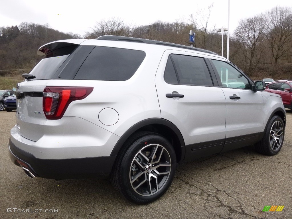 2016 Explorer Sport 4WD - Ingot Silver Metallic / Ebony Black photo #2