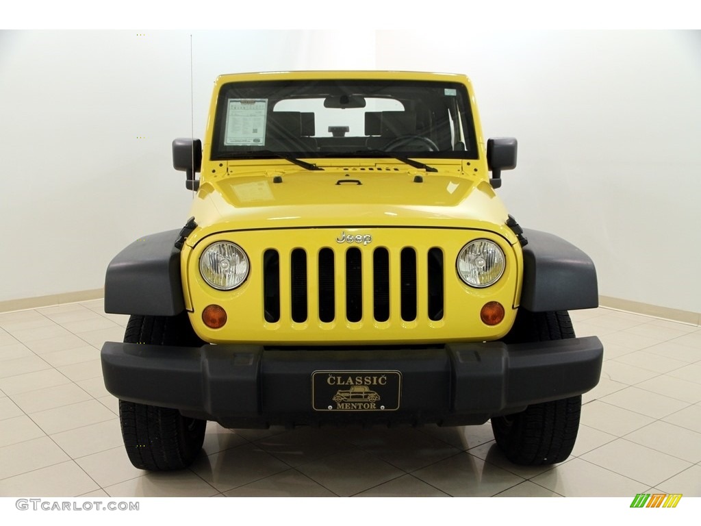 2008 Wrangler X 4x4 - Detonator Yellow / Dark Slate Gray/Medium Slate Gray photo #2