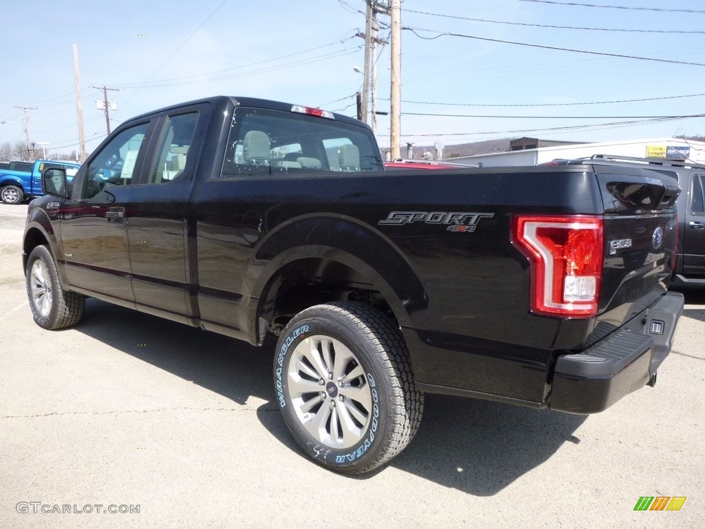 2016 F150 XL SuperCab 4x4 - Shadow Black / Medium Earth Gray photo #6