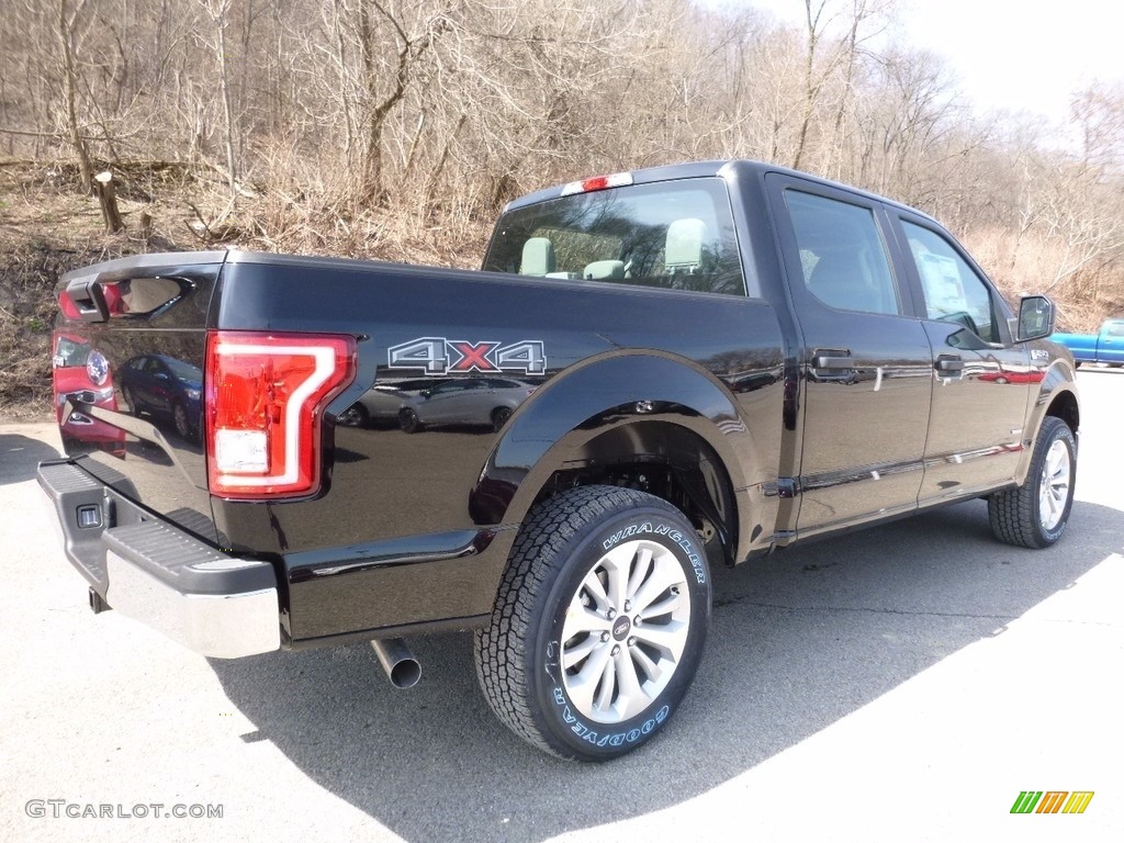 2016 F150 XL SuperCrew 4x4 - Shadow Black / Medium Earth Gray photo #3