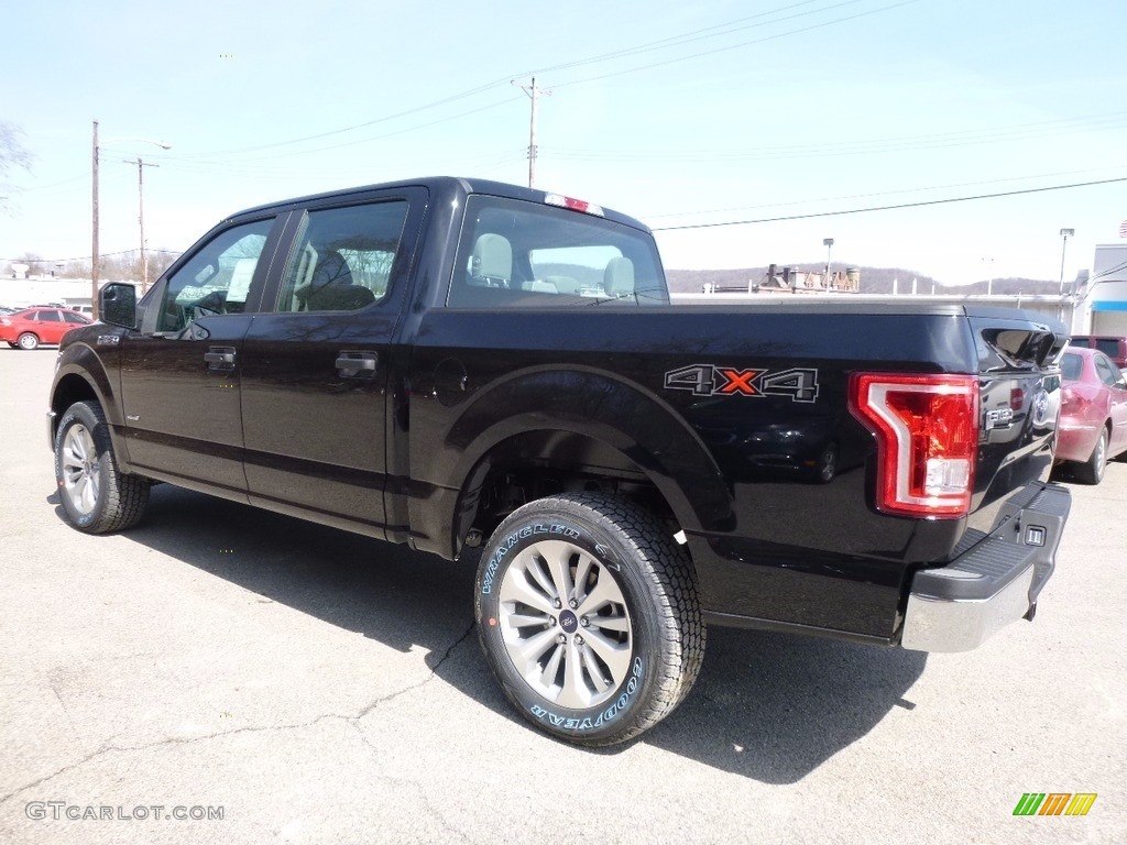 2016 F150 XL SuperCrew 4x4 - Shadow Black / Medium Earth Gray photo #6