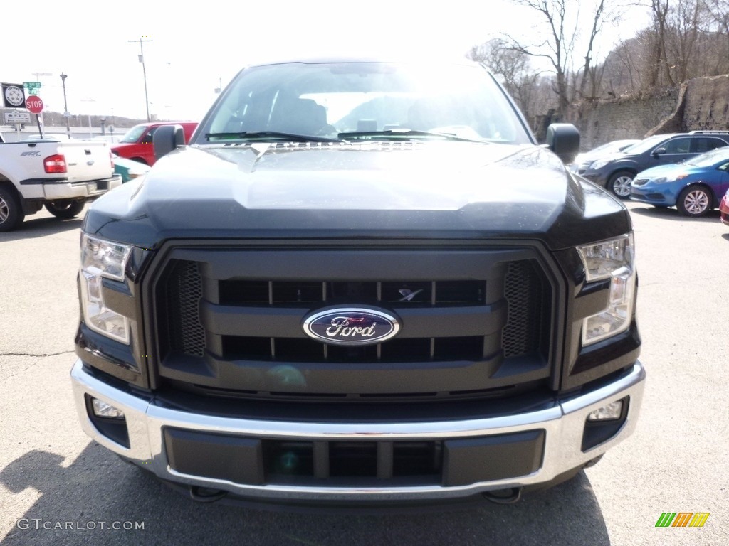 2016 F150 XL SuperCrew 4x4 - Shadow Black / Medium Earth Gray photo #9