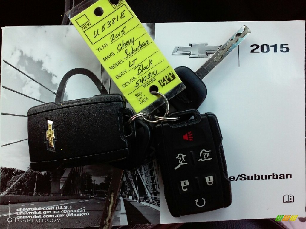 2015 Suburban LT 4WD - Black / Jet Black photo #25