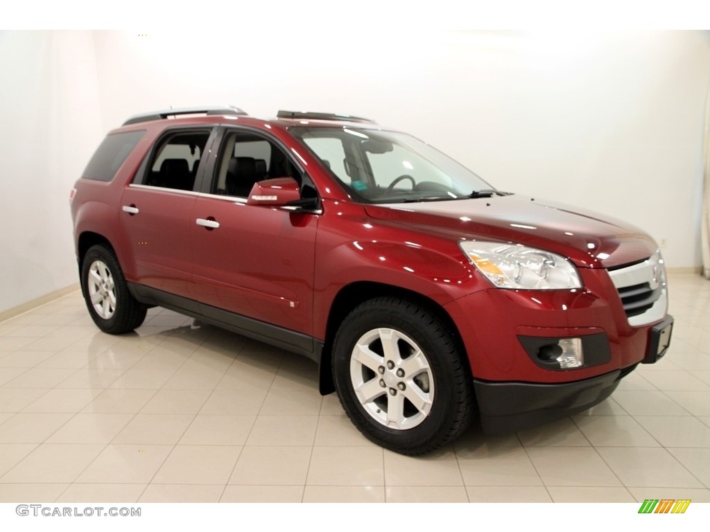 2007 Outlook XR AWD - Red Jewel / Black photo #1
