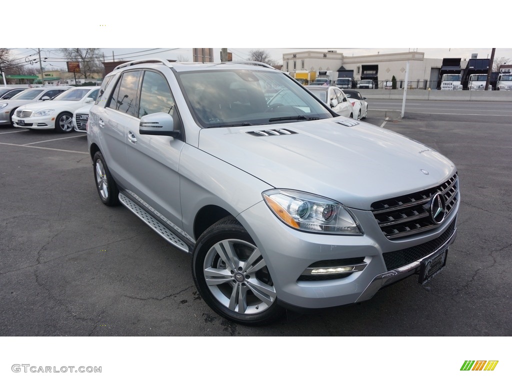 2013 ML 350 4Matic - Palladium Silver Metallic / Black photo #2