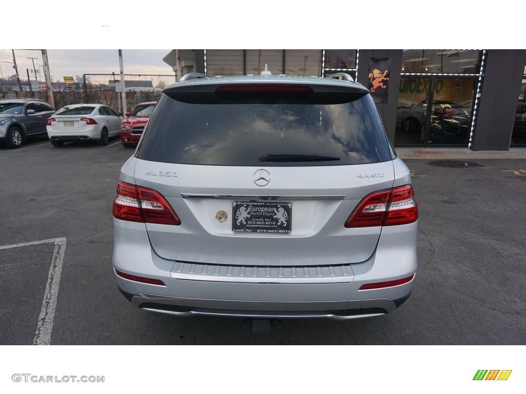 2013 ML 350 4Matic - Palladium Silver Metallic / Black photo #7