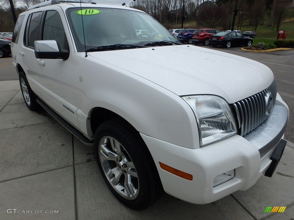 2010 Mountaineer V8 Premier AWD - White Platinum Tri-Coat Metallic / Camel photo #7