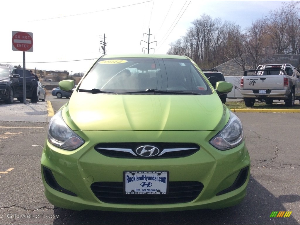 2012 Accent GS 5 Door - Electrolyte Green / Black photo #2