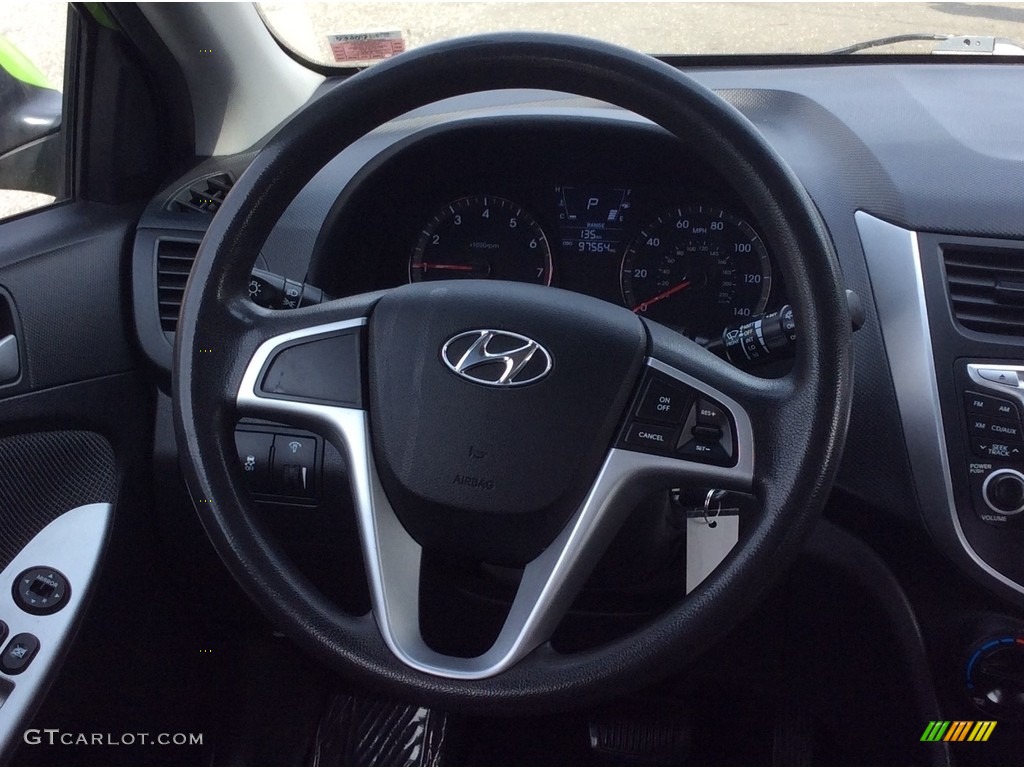 2012 Accent GS 5 Door - Electrolyte Green / Black photo #16