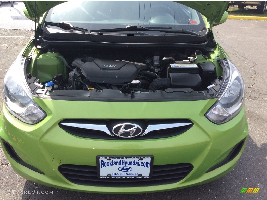 2012 Accent GS 5 Door - Electrolyte Green / Black photo #28