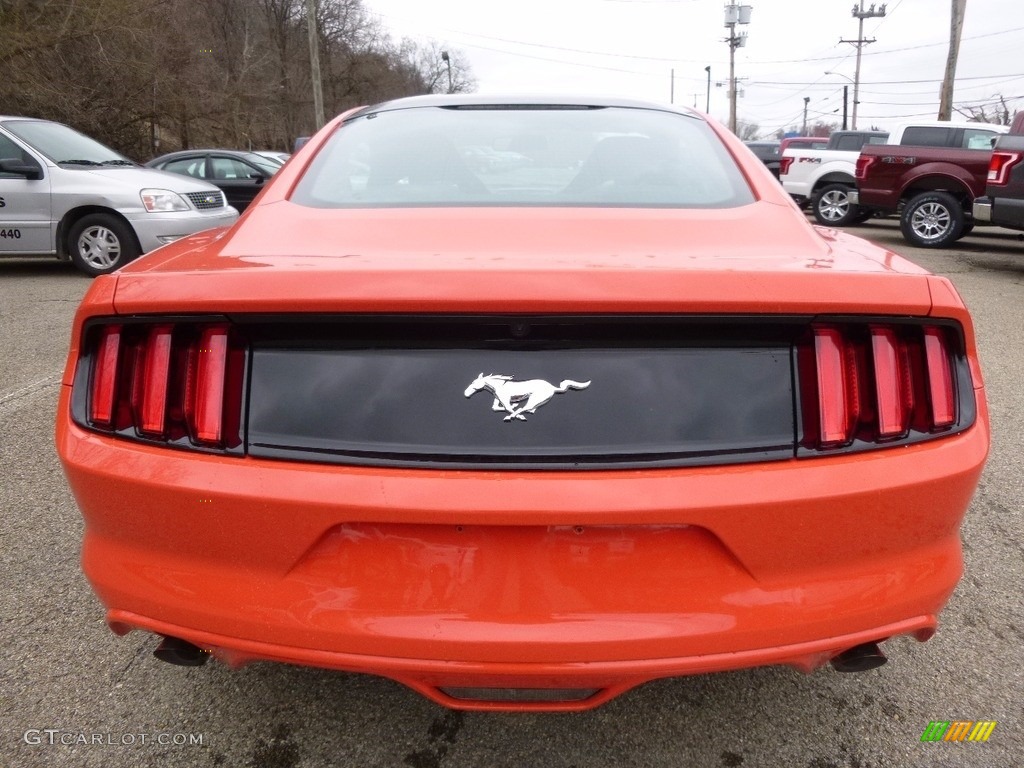 2016 Mustang EcoBoost Coupe - Competition Orange / Ebony photo #3