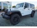 2015 Bright White Jeep Wrangler Unlimited Willys Wheeler 4x4  photo #1