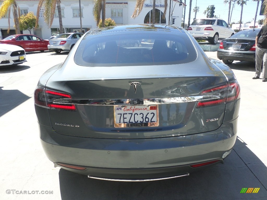 2014 Model S P85D Performance - Grey Metallic / Black photo #3
