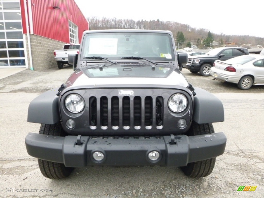 2016 Wrangler Unlimited Sport 4x4 - Granite Crystal Metallic / Black photo #12