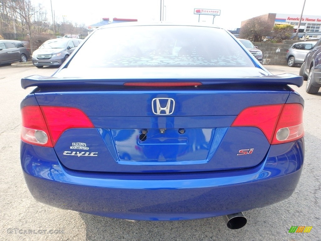 2008 Civic Si Sedan - Fiji Blue Pearl / Black photo #4