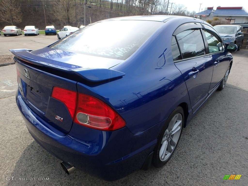2008 Civic Si Sedan - Fiji Blue Pearl / Black photo #5