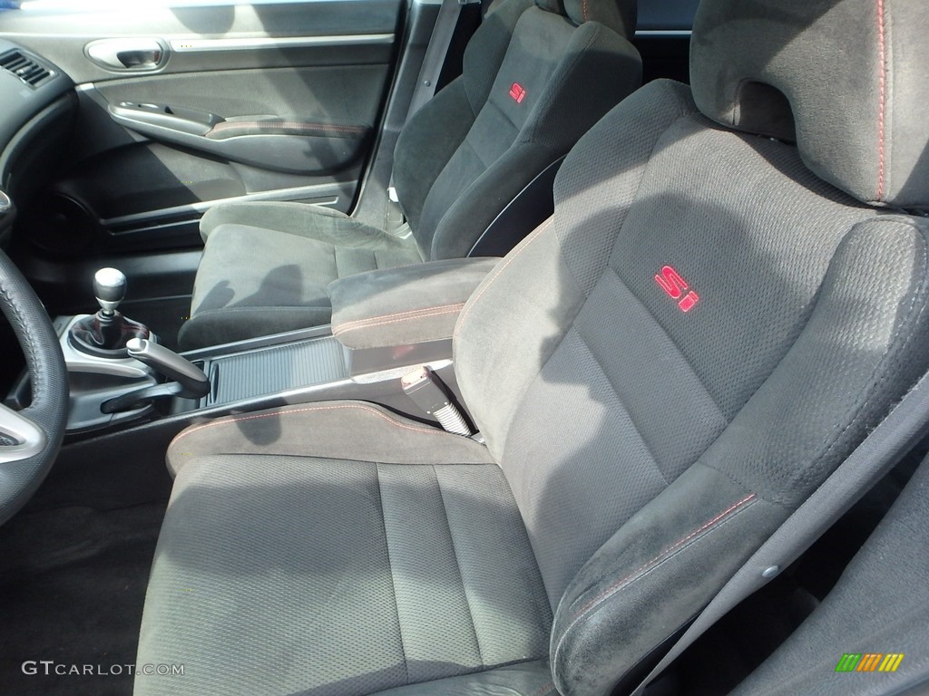 2008 Civic Si Sedan - Fiji Blue Pearl / Black photo #15