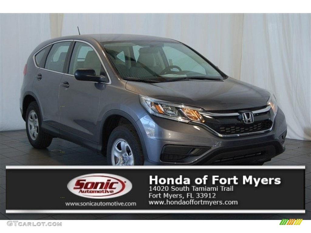 2016 CR-V LX - Modern Steel Metallic / Gray photo #1