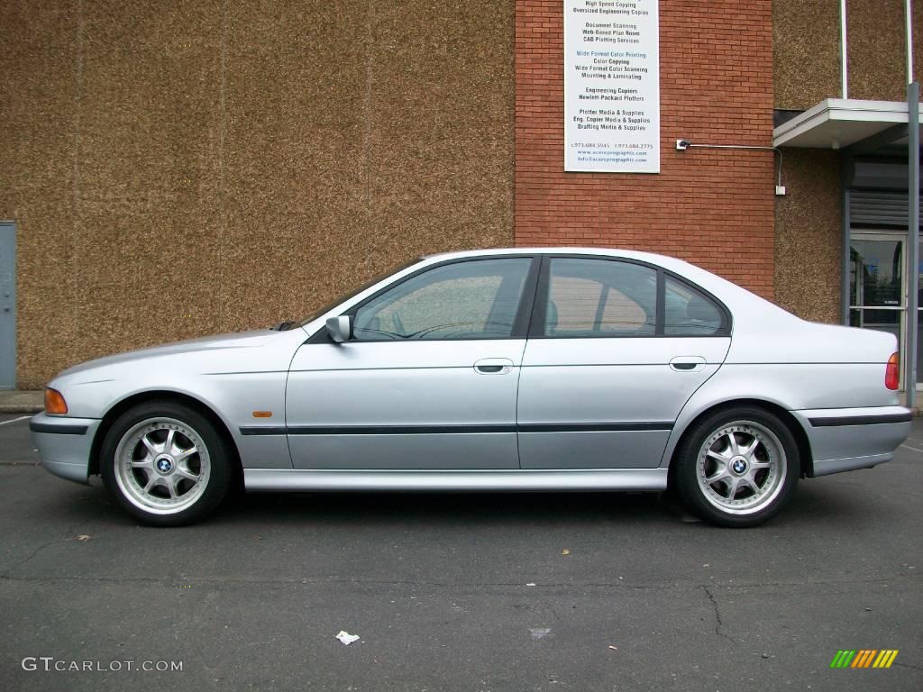 1998 5 Series 540i Sedan - Arctic Silver Metallic / Grey photo #15