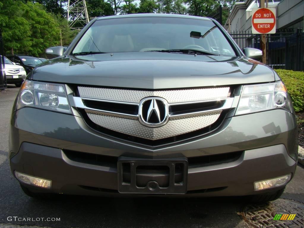 2007 MDX Technology - Nimbus Gray Metallic / Taupe photo #2