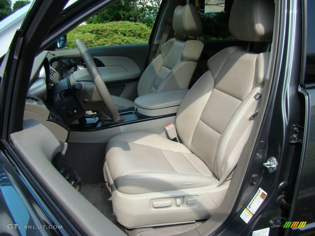 2007 MDX Technology - Nimbus Gray Metallic / Taupe photo #8