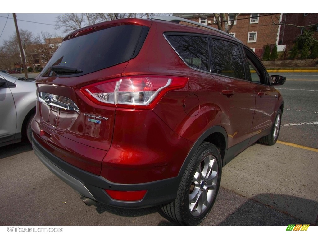 2014 Escape Titanium 1.6L EcoBoost 4WD - Sunset / Charcoal Black photo #7