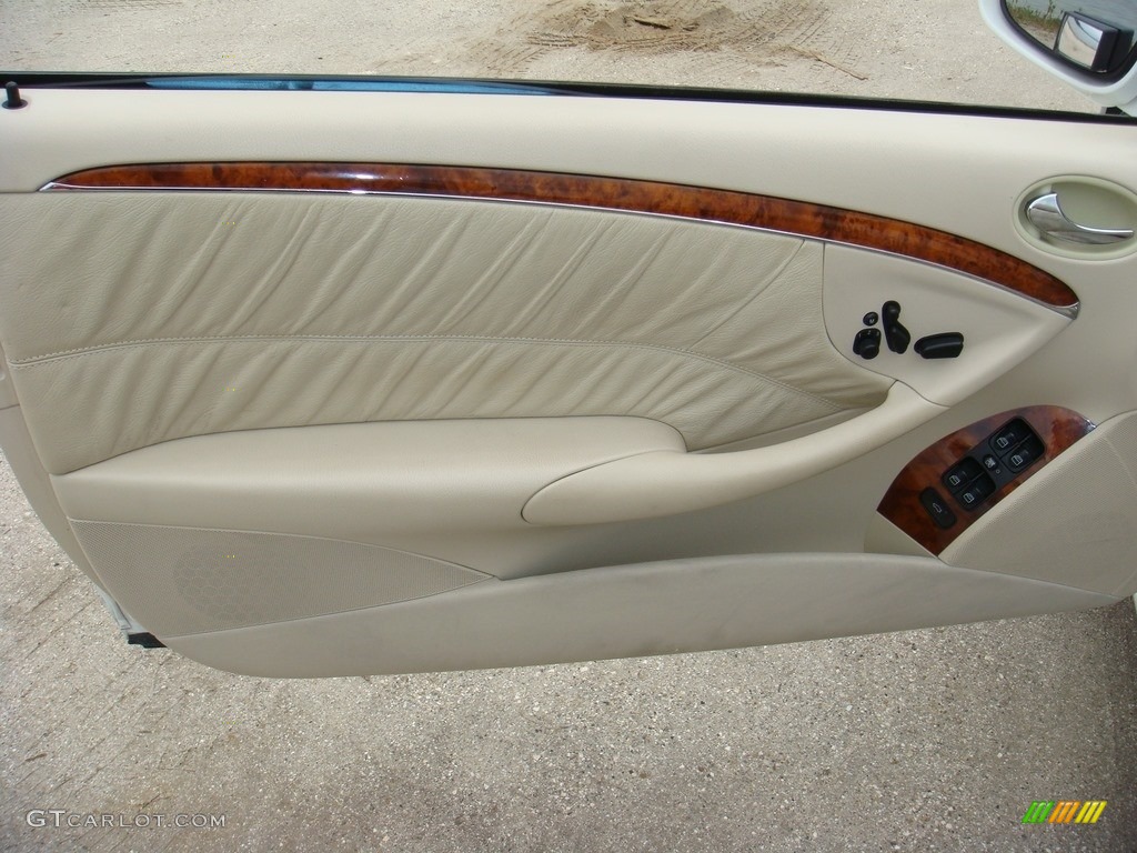 2005 CLK 500 Cabriolet - Alabaster White / Stone photo #13