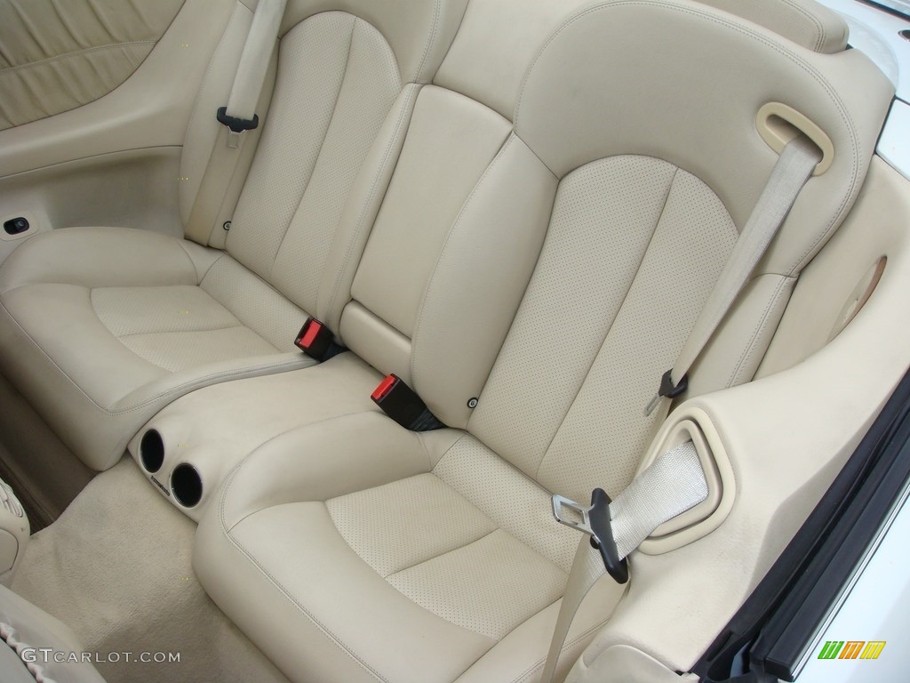 2005 CLK 500 Cabriolet - Alabaster White / Stone photo #14
