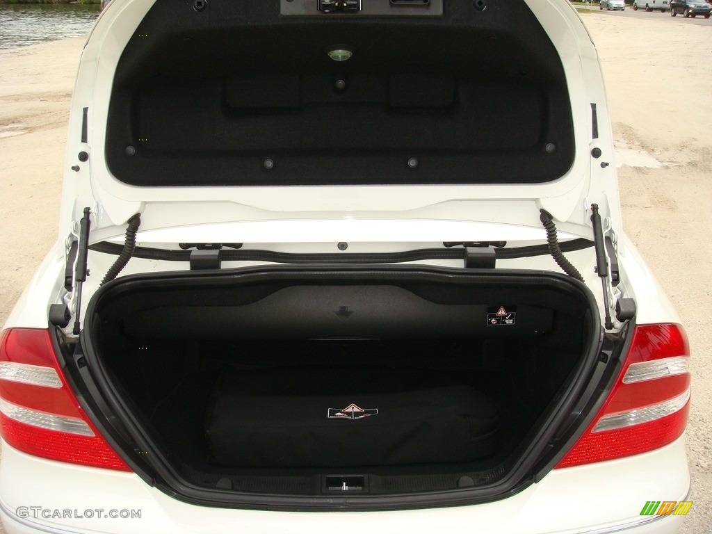 2005 CLK 500 Cabriolet - Alabaster White / Stone photo #15