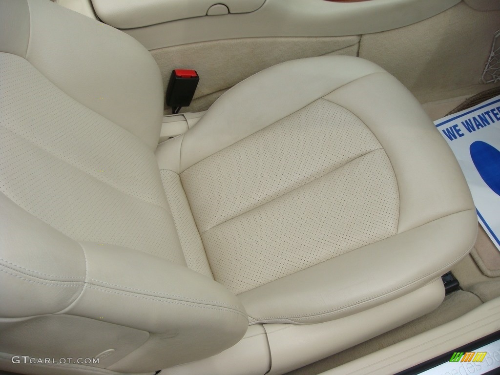 2005 CLK 500 Cabriolet - Alabaster White / Stone photo #19