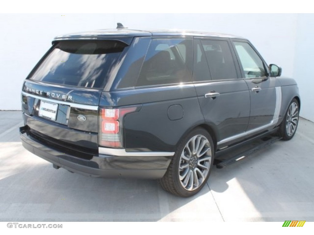 2016 Range Rover Autobiography - Mariana Black Metallic / Navy/Cirrus photo #5