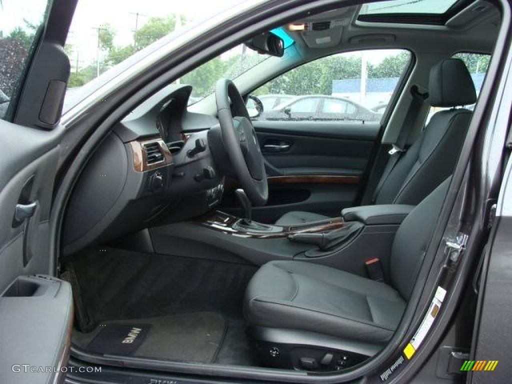 2007 3 Series 335xi Sedan - Sparkling Graphite Metallic / Black photo #10