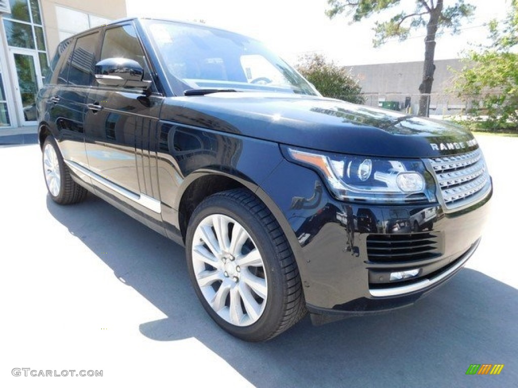 2016 Range Rover Supercharged - Santorini Black Metallic / Ebony/Ebony photo #2